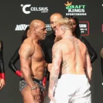 Jake paul and Mike Tyson face off